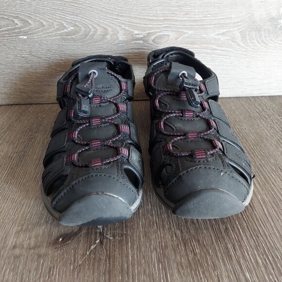 Khombu Ashley Sandal Womens Size 7 Black Purple - Picture 2 of 9